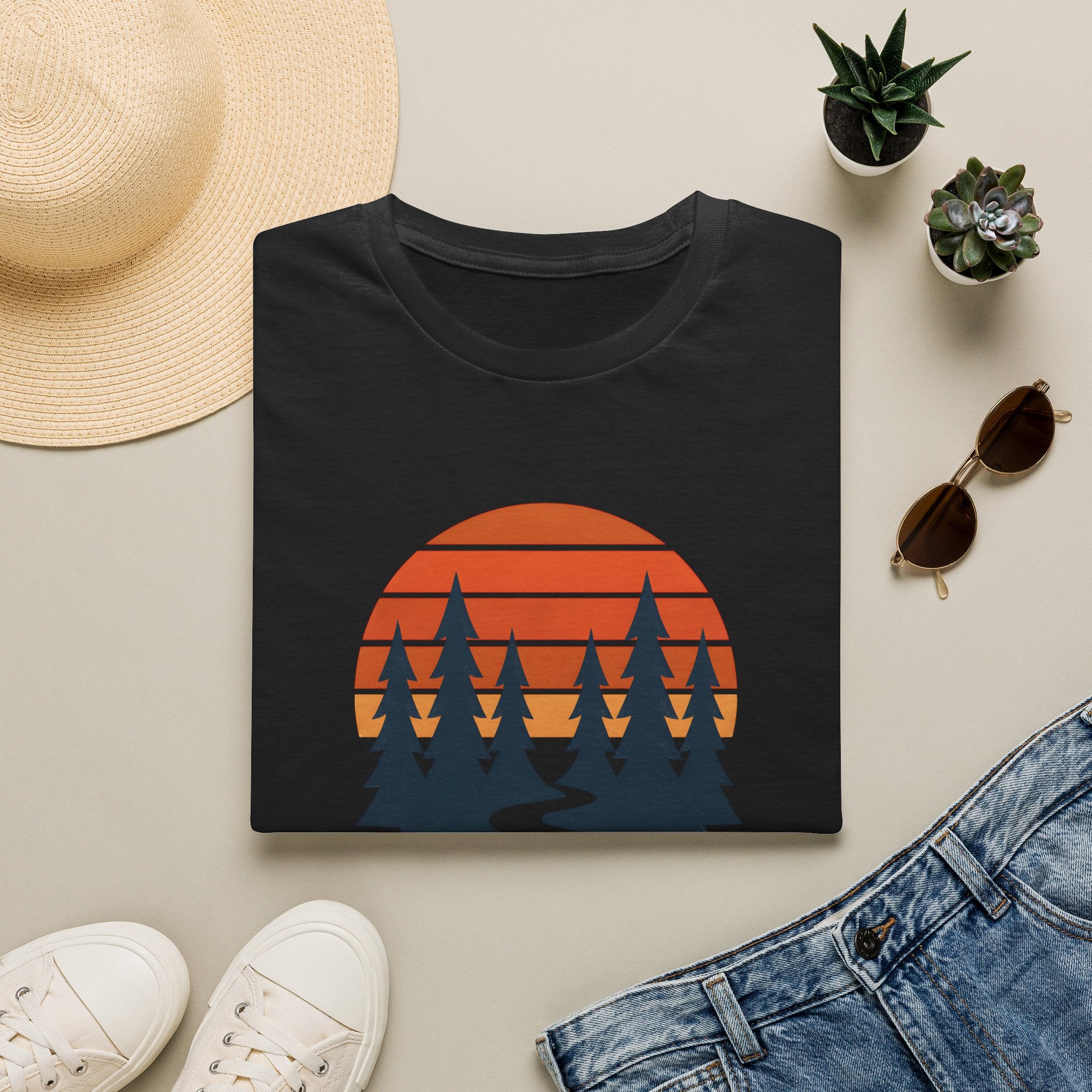 Sunset forest silhouettes T-Shirt