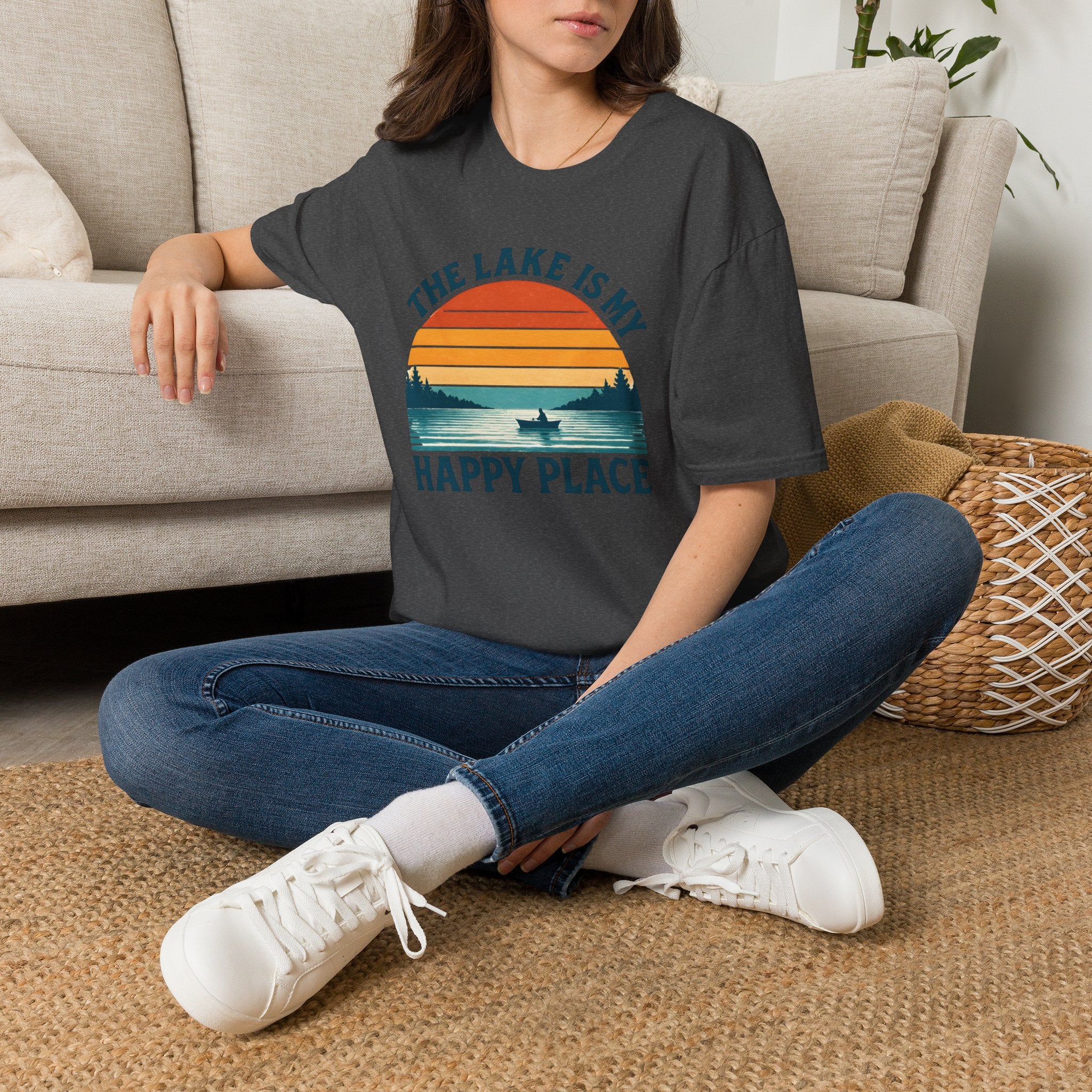 Lake Sunset Happy Place T-Shirt