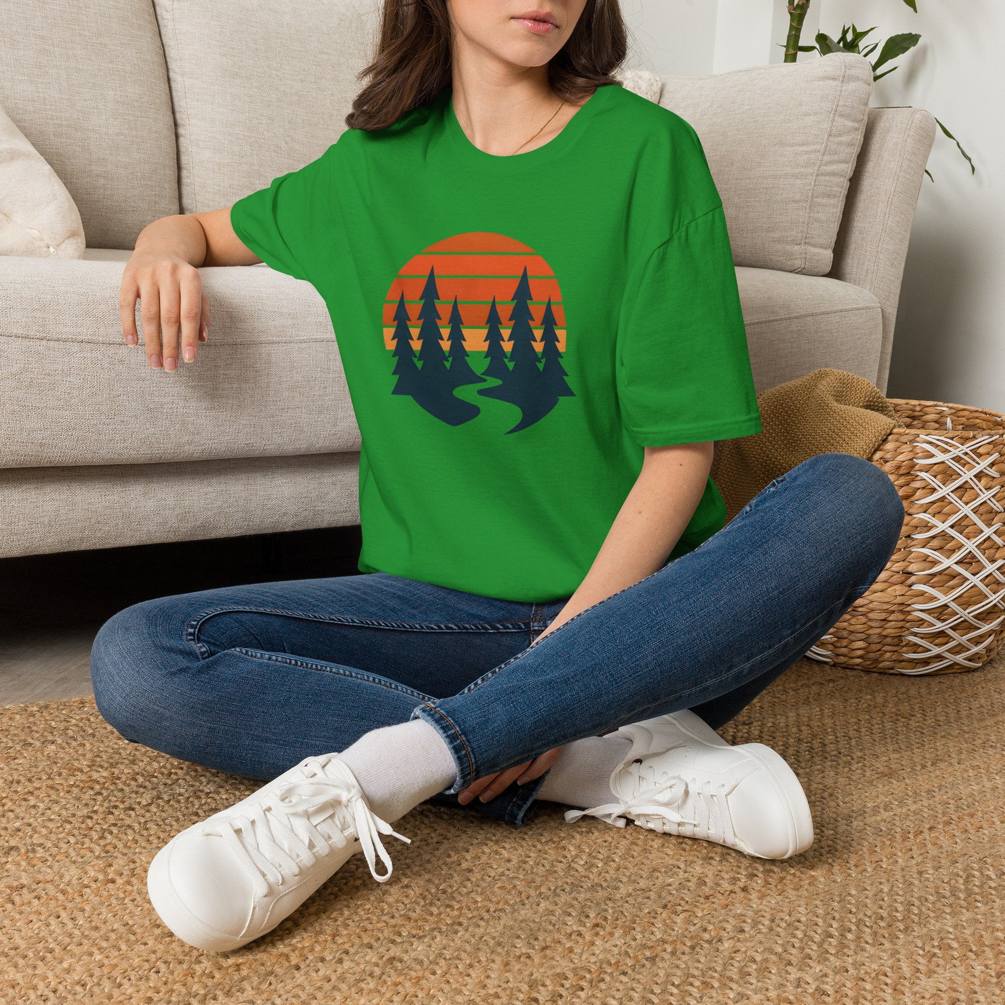Sunset forest silhouettes T-Shirt
